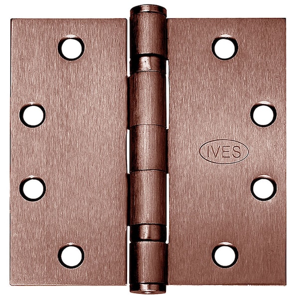 Ives Ball Bearing Butt Hinge, 4-1/2" x 4-1/2", Square, 613, NRP, Standard 5BB1 4.5X4.5 613 NRP - main